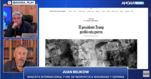 Juan Belikow en entrevista con Maxi Montenegro analizando el acuerdo de Trump con Irán.