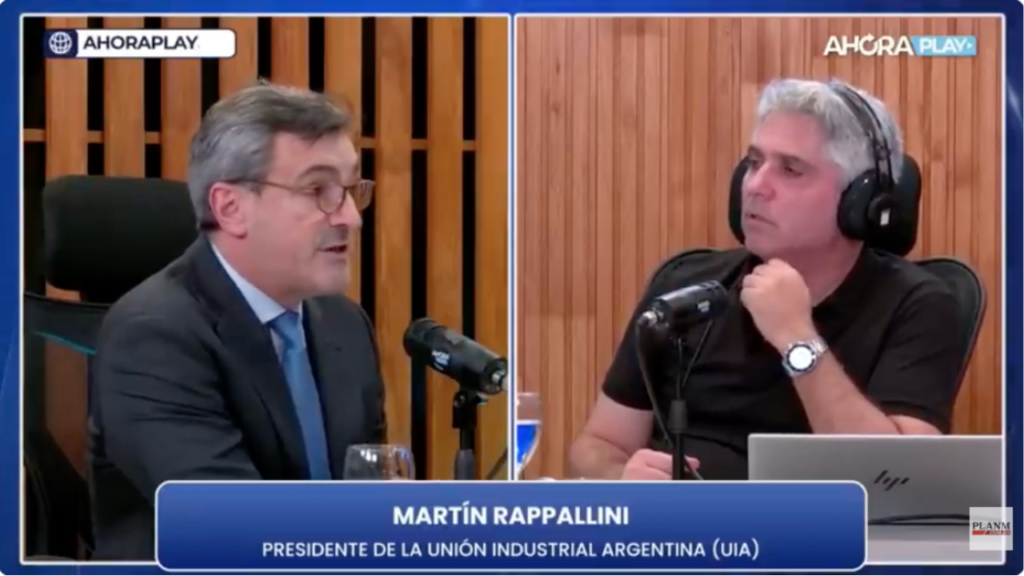 Martín Rappallini de la UIA y Maxi Montenegro analizan la situación de la industria argentina bajo el gobierno de Javier Milei.