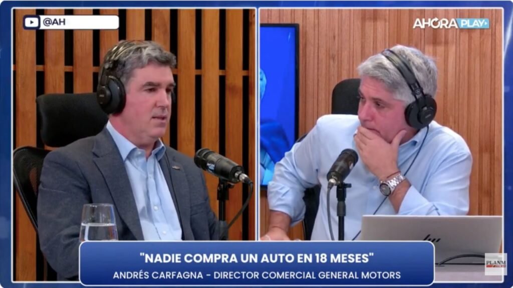 Maxi Montenegro entrevistando a Andrés Carfagna sobre los precios de los autos en Argentina.