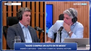 Maxi Montenegro entrevistando a Andrés Carfagna sobre los precios de los autos en Argentina.