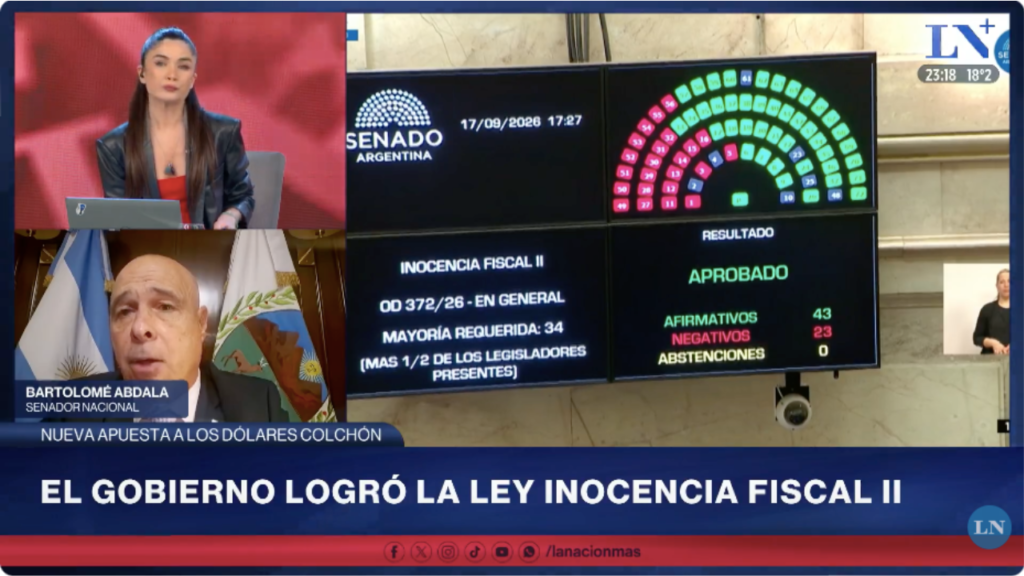 Se aprobó la ley de inocencia fiscal II